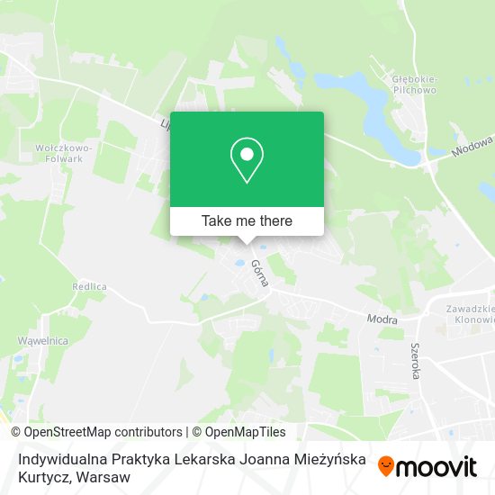 Indywidualna Praktyka Lekarska Joanna Mieżyńska Kurtycz map