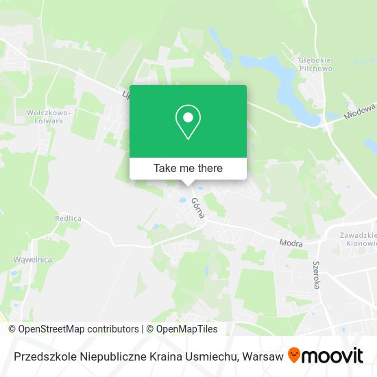 Przedszkole Niepubliczne Kraina Usmiechu map