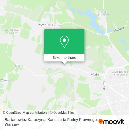 Bartanowicz Katarzyna. Kancelaria Radcy Prawnego map