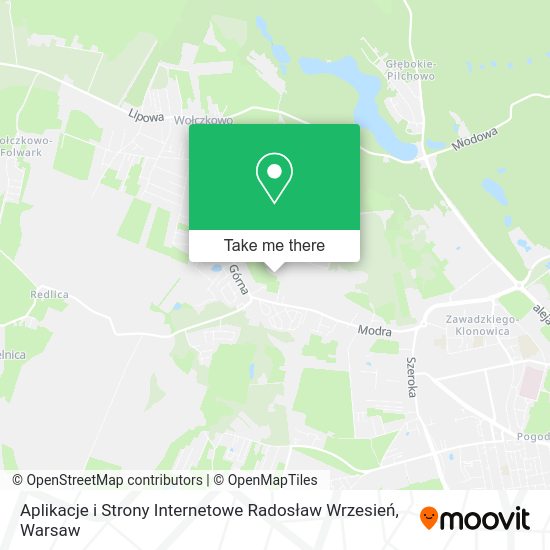 Aplikacje i Strony Internetowe Radosław Wrzesień map