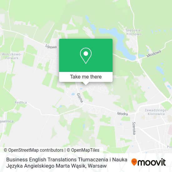 Business English Translations Tłumaczenia i Nauka Języka Angielskiego Marta Wąsik map