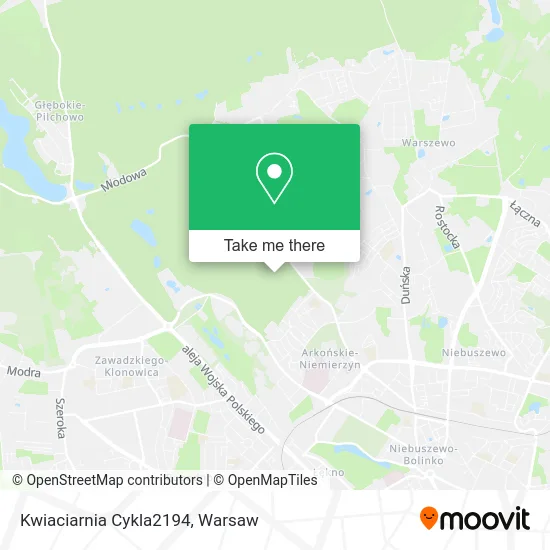 Карта Kwiaciarnia Cykla2194