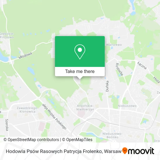 Карта Hodowla Psów Rasowych Patrycja Frolenko