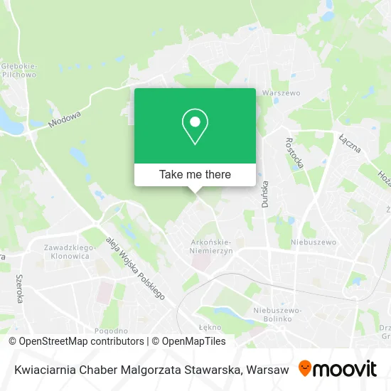 Карта Kwiaciarnia Chaber Malgorzata Stawarska