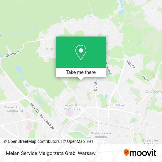 Melan Service Małgorzata Grab map