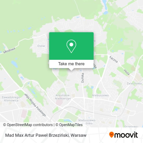 Mad Max Artur Paweł Brzeziński map