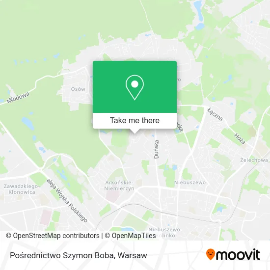 Pośrednictwo Szymon Boba map