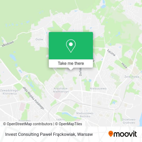 Invest Consulting Paweł Frąckowiak map