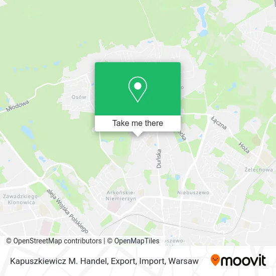 Карта Kapuszkiewicz M. Handel, Export, Import