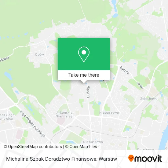 Карта Michalina Szpak Doradztwo Finansowe