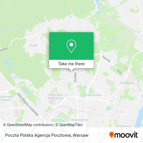 Poczta Polska Agencja Pocztowa map