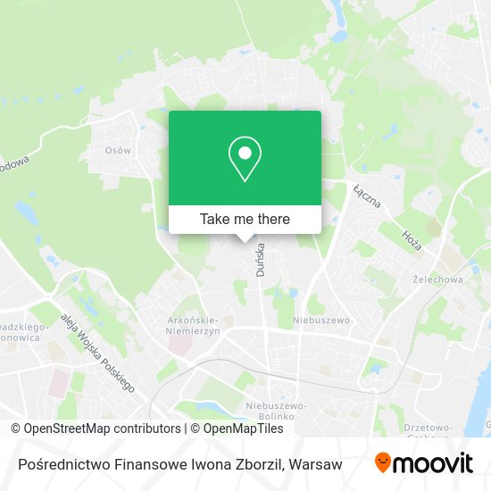 Pośrednictwo Finansowe Iwona Zborzil map