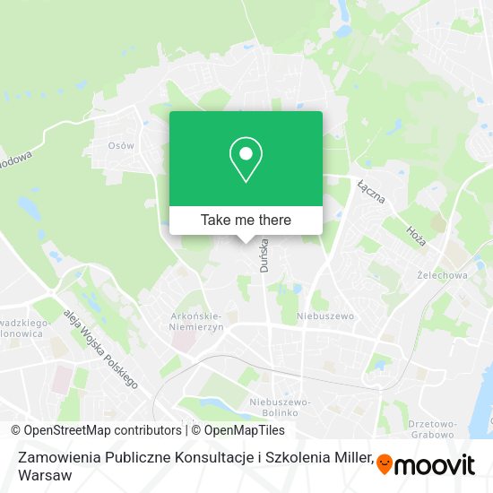 Карта Zamowienia Publiczne Konsultacje i Szkolenia Miller