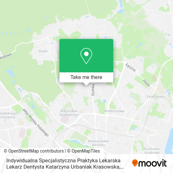 Карта Indywidualna Specjalistyczna Praktyka Lekarska Lekarz Dentysta Katarzyna Urbaniak Krasowska