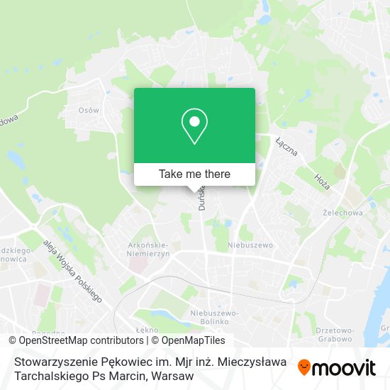 Stowarzyszenie Pękowiec im. Mjr inż. Mieczysława Tarchalskiego Ps Marcin map