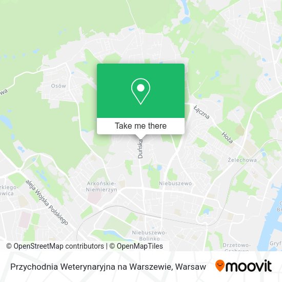 Przychodnia Weterynaryjna na Warszewie map