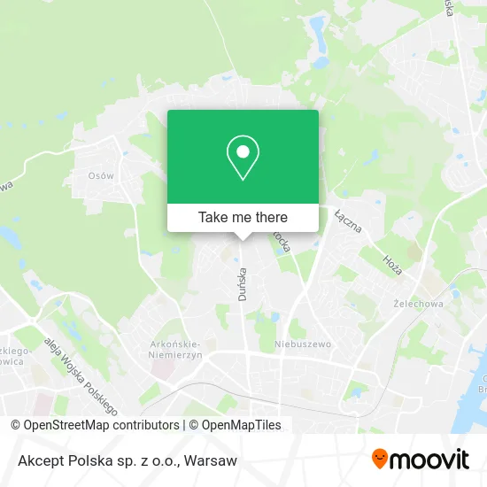 Карта Akcept Polska sp. z o.o.