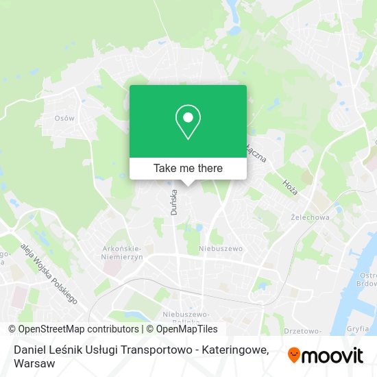 Daniel Leśnik Usługi Transportowo - Kateringowe map