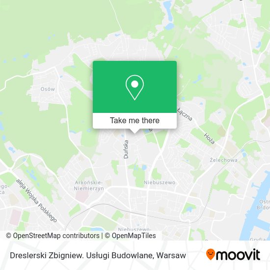 Dreslerski Zbigniew. Usługi Budowlane map