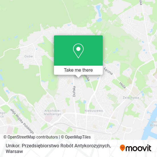 Unikor. Przedsiębiorstwo Robót Antykorozyjnych map