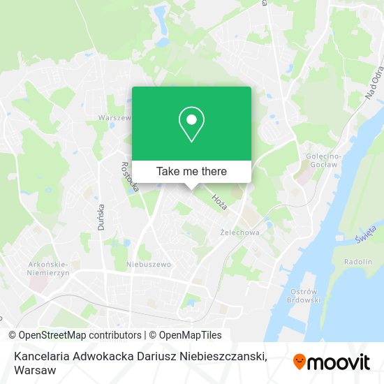 Kancelaria Adwokacka Dariusz Niebieszczanski map