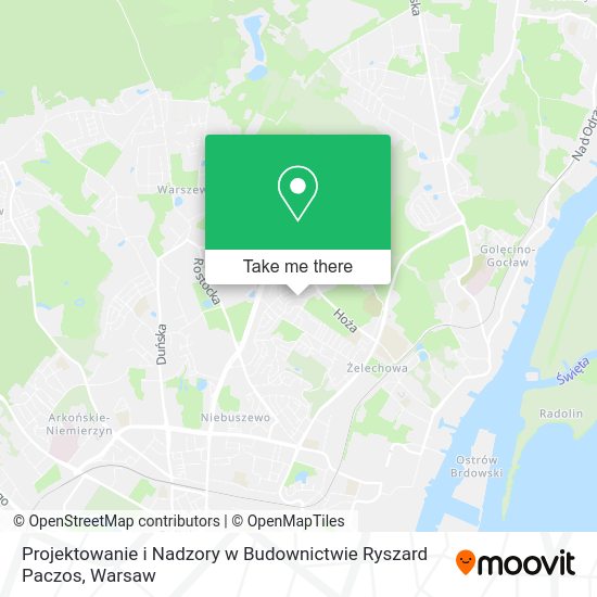 Projektowanie i Nadzory w Budownictwie Ryszard Paczos map