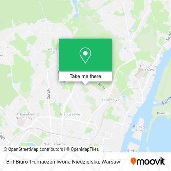 Brit Biuro Tłumaczeń Iwona Niedzielska map