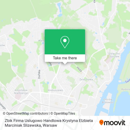 Zbik Firma Uslugowo Handlowa Krystyna Elzbieta Marciniak Slizewska map