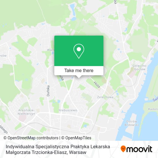 Indywidualna Specjalistyczna Praktyka Lekarska Małgorzata Trzcionka-Eliasz map