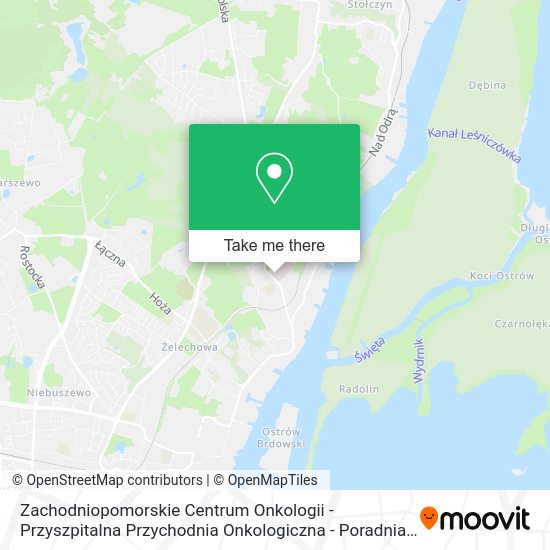 Zachodniopomorskie Centrum Onkologii - Przyszpitalna Przychodnia Onkologiczna - Poradnia Chirurgii map