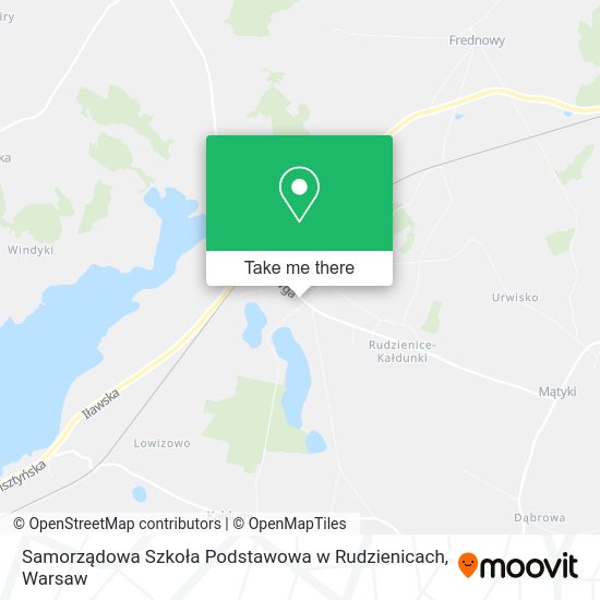 Samorządowa Szkoła Podstawowa w Rudzienicach map