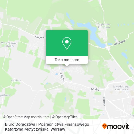 Biuro Doradztwa i Pośrednictwa Finansowego Katarzyna Motyczyńska map