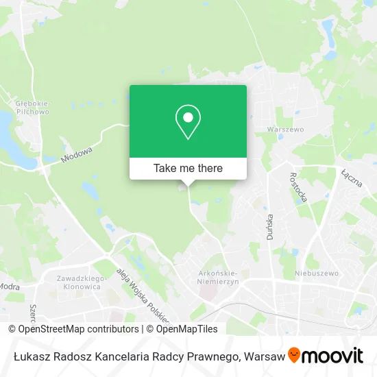 Карта Łukasz Radosz Kancelaria Radcy Prawnego
