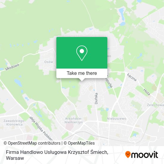 Firma Handlowo Usługowa Krzysztof Śmiech map