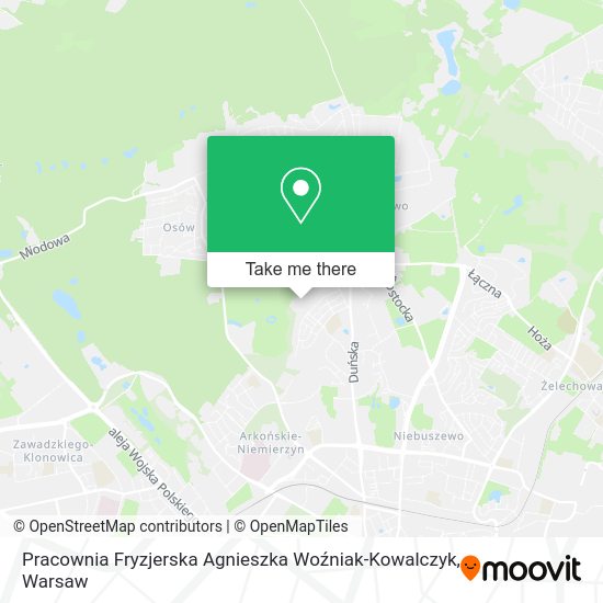 Pracownia Fryzjerska Agnieszka Woźniak-Kowalczyk map