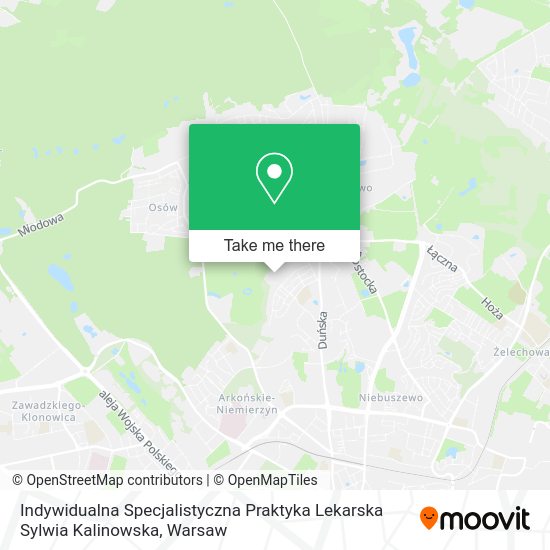 Карта Indywidualna Specjalistyczna Praktyka Lekarska Sylwia Kalinowska