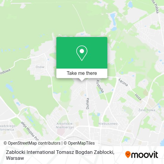 Zabłocki International Tomasz Bogdan Zabłocki map