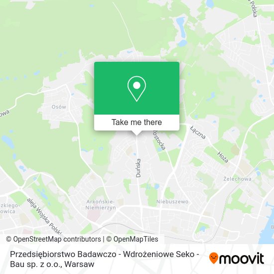 Przedsiębiorstwo Badawczo - Wdrożeniowe Seko - Bau sp. z o.o. map