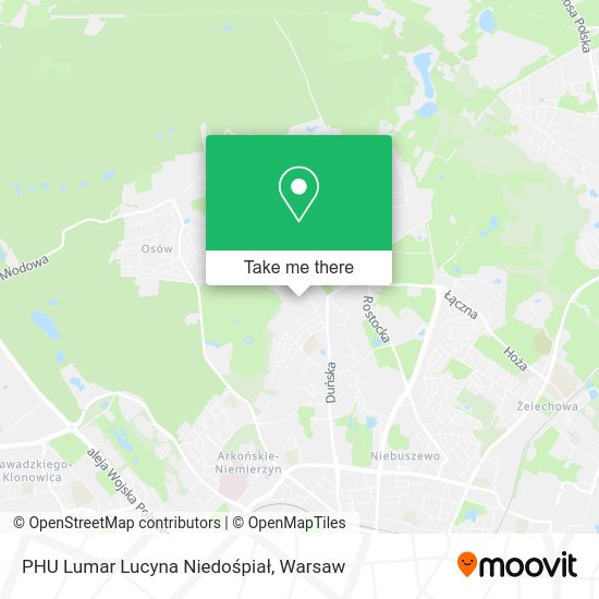 PHU Lumar Lucyna Niedośpiał map