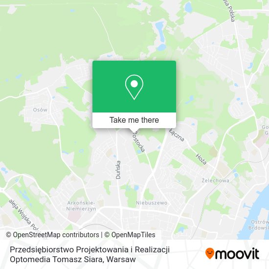 Przedsiębiorstwo Projektowania i Realizacji Optomedia Tomasz Siara map