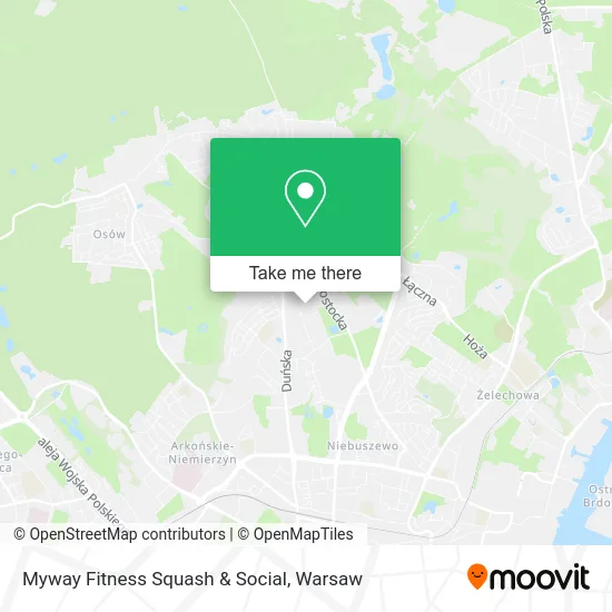 Myway Fitness Squash & Social map