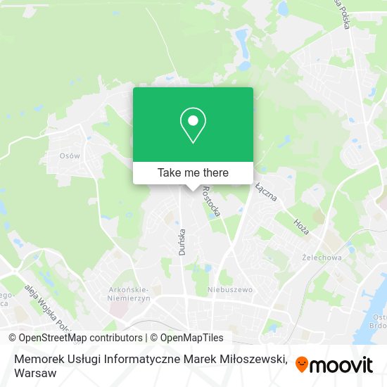 Memorek Usługi Informatyczne Marek Miłoszewski map