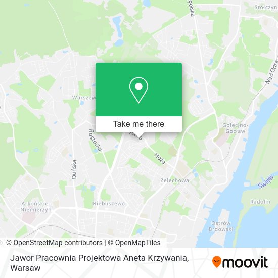 Jawor Pracownia Projektowa Aneta Krzywania map