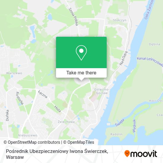 Pośrednik Ubezpieczeniowy Iwona Świerczek map