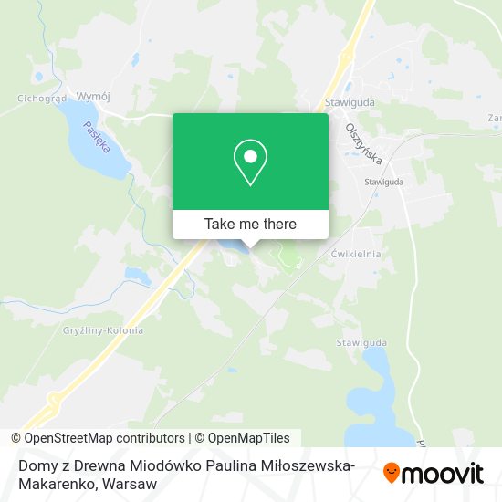 Domy z Drewna Miodówko Paulina Miłoszewska-Makarenko map