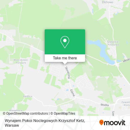 Wynajem Pokoi Noclegowych Krzysztof Ketz map