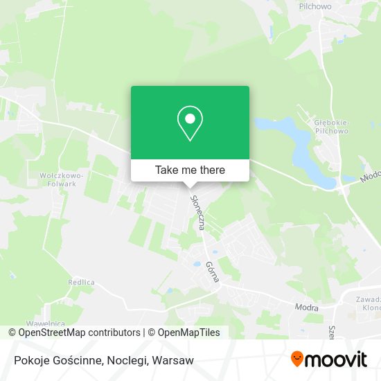 Pokoje Gościnne, Noclegi map