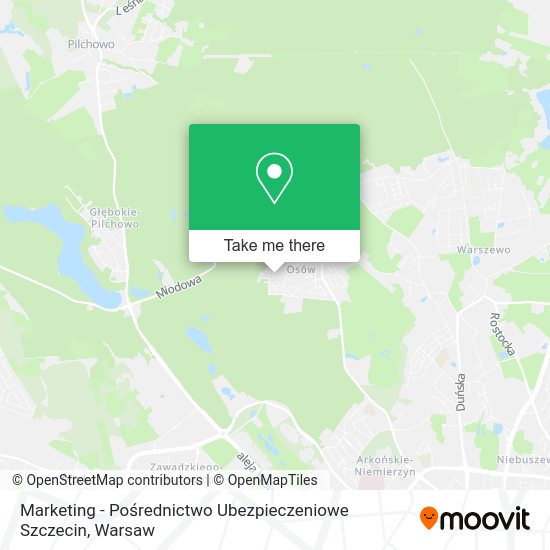 Карта Marketing - Pośrednictwo Ubezpieczeniowe Szczecin