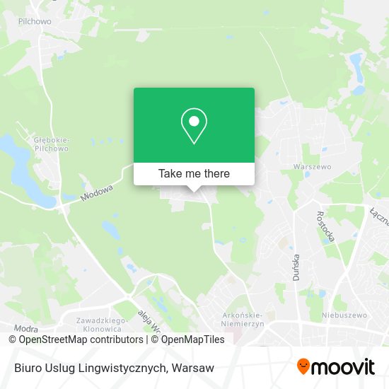 Карта Biuro Uslug Lingwistycznych