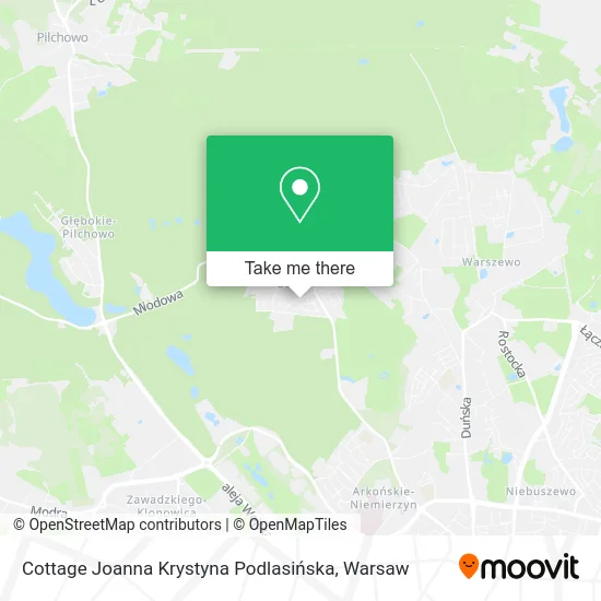 Карта Cottage Joanna Krystyna Podlasińska